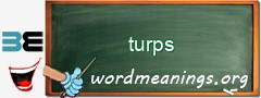 WordMeaning blackboard for turps